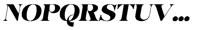 Bonarchi Black Sem Exp Italic Font UPPERCASE