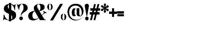 Bonarchi Black Semi Condensed Font OTHER CHARS