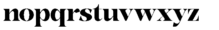 Bonarchi Black Semi Condensed Font LOWERCASE