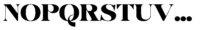 Bonarchi Black Semi Expanded Font UPPERCASE