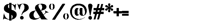 Bonarchi Black Font OTHER CHARS