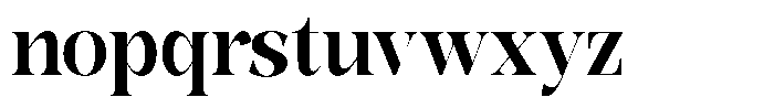Bonarchi Bold Condensed Font LOWERCASE