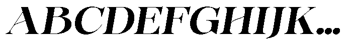 Bonarchi Bold Sem Exp Italic Font UPPERCASE