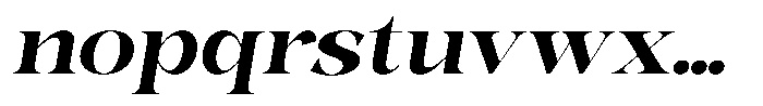 Bonarchi Bold Sem Exp Italic Font LOWERCASE