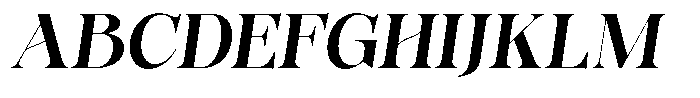 Bonarchi Bold Semi Condensed Italic Font UPPERCASE