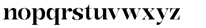 Bonarchi Bold Semi Condensed Font LOWERCASE