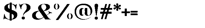 Bonarchi Bold Semi Expanded Font OTHER CHARS