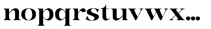 Bonarchi Bold Semi Expanded Font LOWERCASE