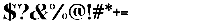 Bonarchi Bold Font OTHER CHARS