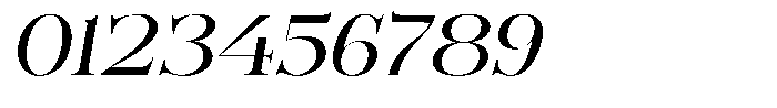 Bonarchi Expanded Italic Font OTHER CHARS