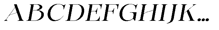 Bonarchi Expanded Italic Font UPPERCASE