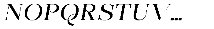Bonarchi Expanded Italic Font UPPERCASE