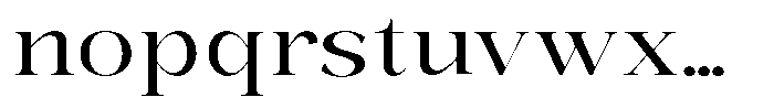 Bonarchi Expanded Font LOWERCASE