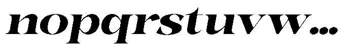 Bonarchi Extra Bold Exp Italic Font LOWERCASE