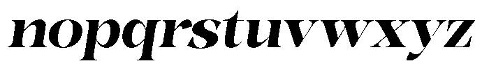 Bonarchi Extra Bold Italic Font LOWERCASE