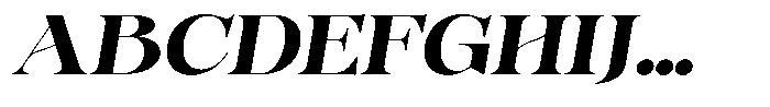 Bonarchi Extra Bold Sem Exp Italic Font UPPERCASE