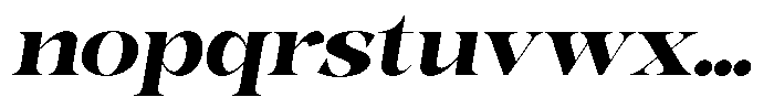 Bonarchi Extra Bold Sem Exp Italic Font LOWERCASE