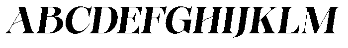 Bonarchi Extra Bold Semi Condensed Italic Font UPPERCASE