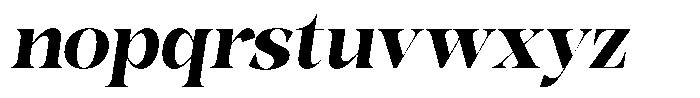 Bonarchi Extra Bold Semi Condensed Italic Font LOWERCASE