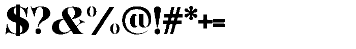 Bonarchi Extra Bold Font OTHER CHARS