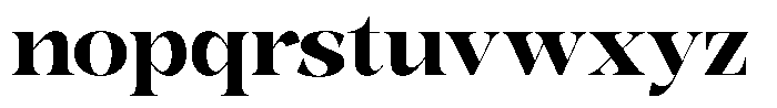 Bonarchi Extra Bold Font LOWERCASE