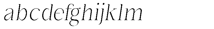 Bonarchi Extra Light Condensed Italic FONT