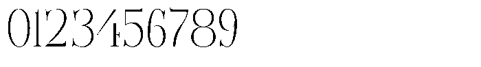 Bonarchi Extra Light Condensed Font OTHER CHARS