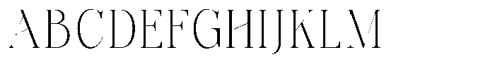 Bonarchi Extra Light Condensed Font UPPERCASE