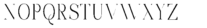 Bonarchi Extra Light Condensed Font UPPERCASE
