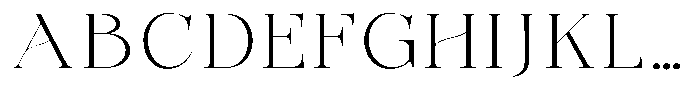 Bonarchi Extra Light Expanded Font UPPERCASE