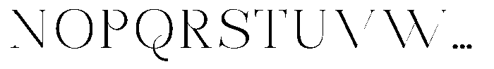 Bonarchi Extra Light Expanded Font UPPERCASE
