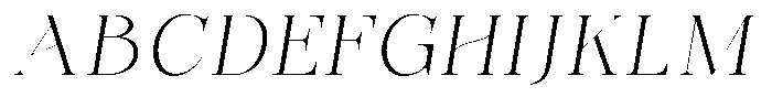 Bonarchi Extra Light Sem Exp Italic Font UPPERCASE