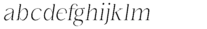 Bonarchi Extra Light Semi Condensed Italic FONT