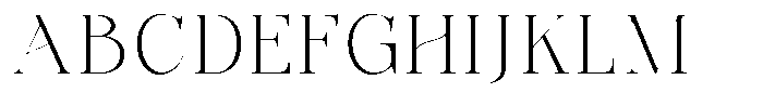 Bonarchi Extra Light Font UPPERCASE