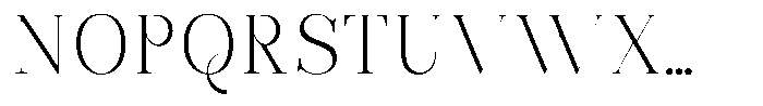 Bonarchi Extra Light Font UPPERCASE