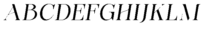Bonarchi Italic Font UPPERCASE