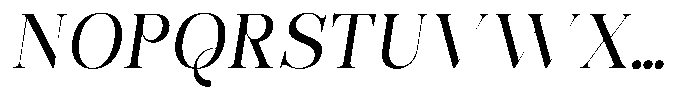 Bonarchi Italic Font UPPERCASE