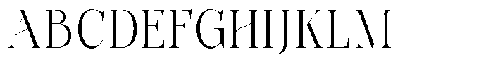 Bonarchi Light Condensed Font UPPERCASE