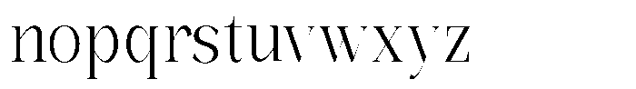Bonarchi Light Condensed Font LOWERCASE