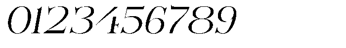 Bonarchi Light Expanded Italic Font OTHER CHARS