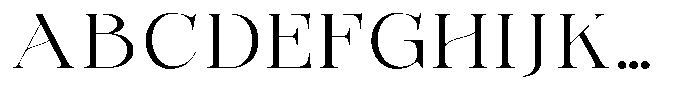 Bonarchi Light Expanded Font UPPERCASE