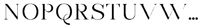 Bonarchi Light Expanded Font UPPERCASE