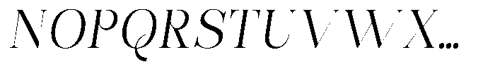 Bonarchi Light Italic Font UPPERCASE