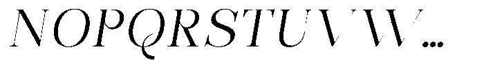 Bonarchi Light Sem Exp Italic Font UPPERCASE