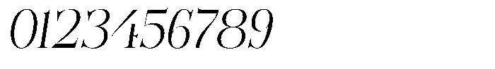 Bonarchi Light Semi Condensed Italic Font OTHER CHARS