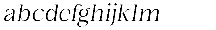 Bonarchi Light Semi Condensed Italic FONT