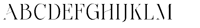 Bonarchi Light Semi Condensed Font UPPERCASE