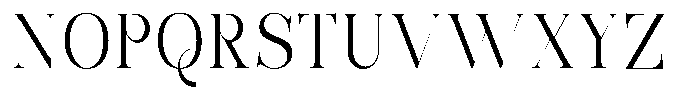 Bonarchi Light Semi Condensed Font UPPERCASE