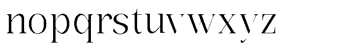 Bonarchi Light Semi Condensed Font LOWERCASE