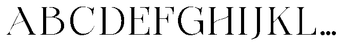 Bonarchi Light Semi Expanded Font UPPERCASE